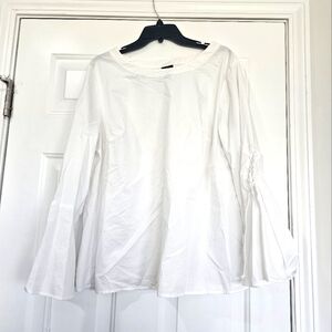 Worthington Woman top with 3/4 sleeves with laces you can tie Fairycore
